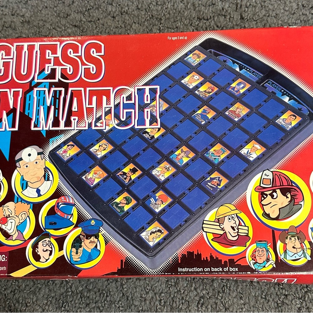 Guess N Match Game Vintage Rare Complete